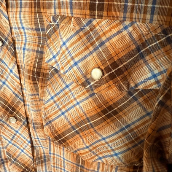 ROPER Men’s Western Style Plaid Button Down Shirt Rockabilly Cowboycore Size XL - Picture 5 of 11